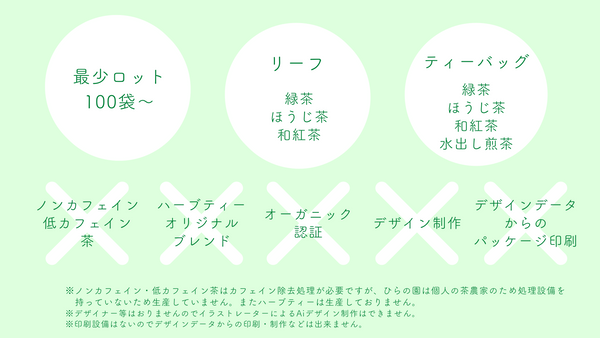 小ロットOEMサンプル（送料込）
